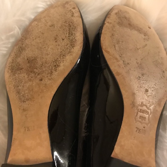 Tory Burch Claire Patent Leather ballet flat. Color is perfect black, Size 7.5 - Picture 9 of 10